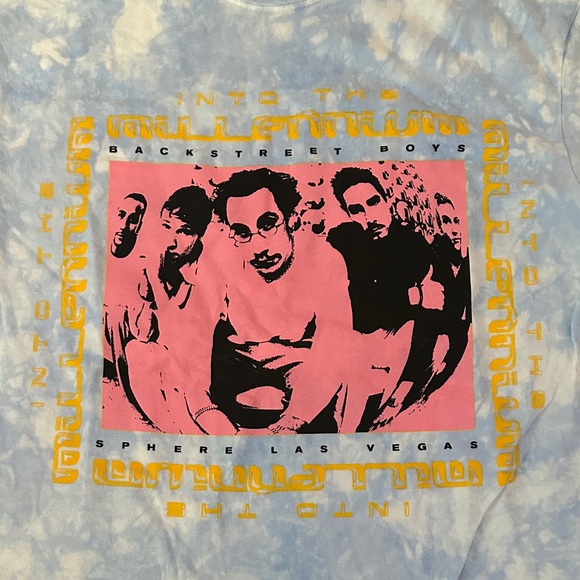 NEW Backstreet Boy’s Tie Dyed T-Shirt from Into the Millennium Sphere Winter L - Picture 3 of 14